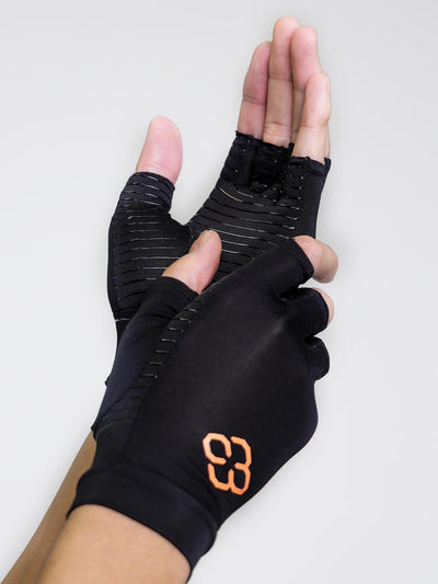 Copper Compression Half Gloves - Unisex