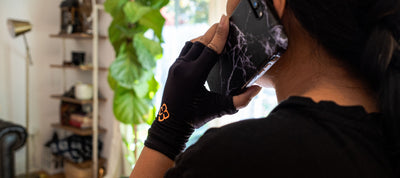 Copper Compression Half Gloves - Unisex